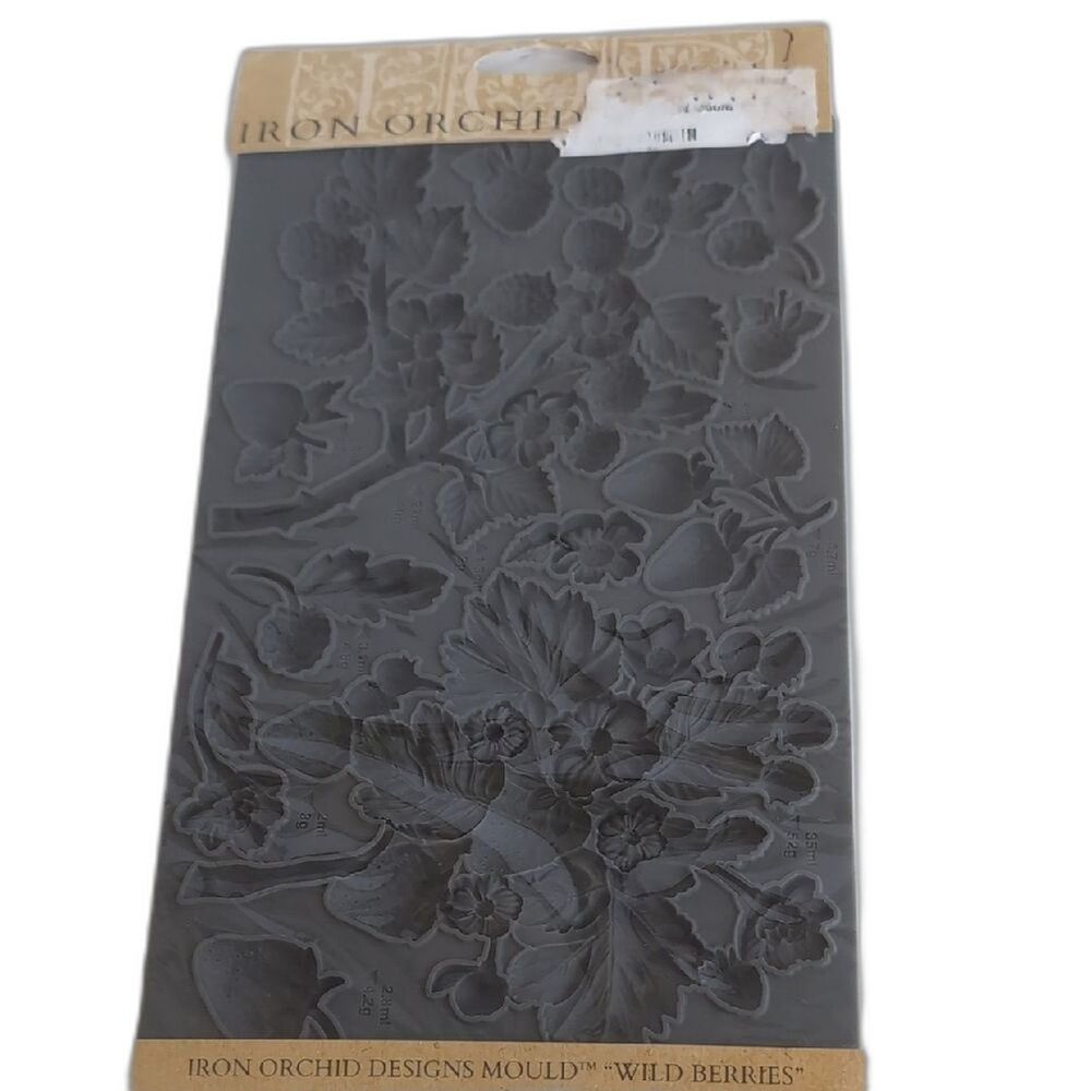 Iron Orchid Designs Wild Berries Mould Silicone Casting Mold IOD #1066